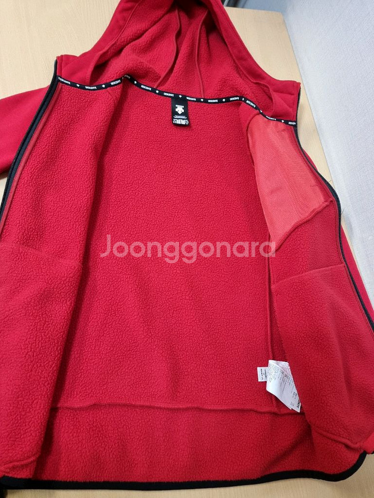 데상트 아동 후리스 후드 점퍼--3