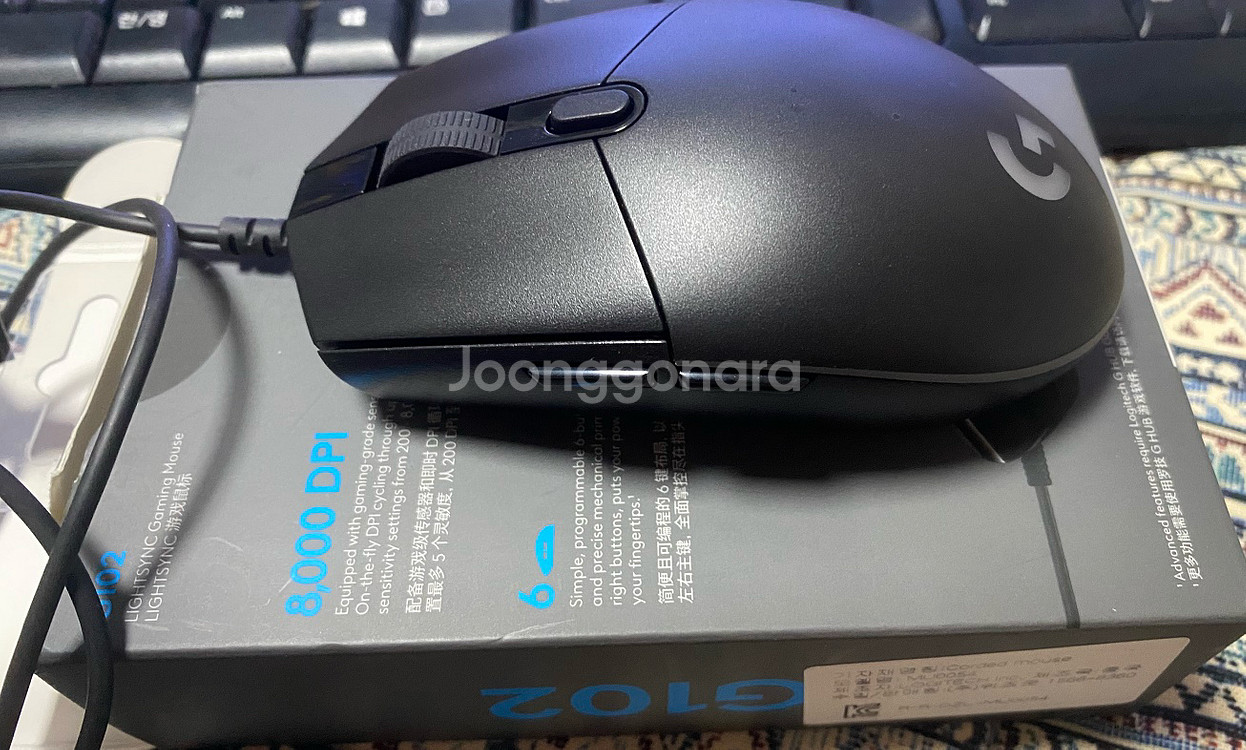 로지텍 g102 마우스 팝니다(택포 가격)--0