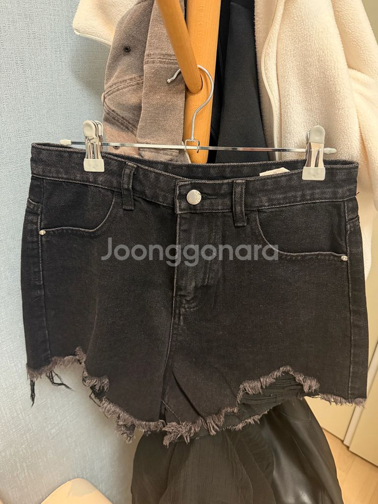 블랙 반바지 데님/가죽 4종 모음 싸게 정리--1