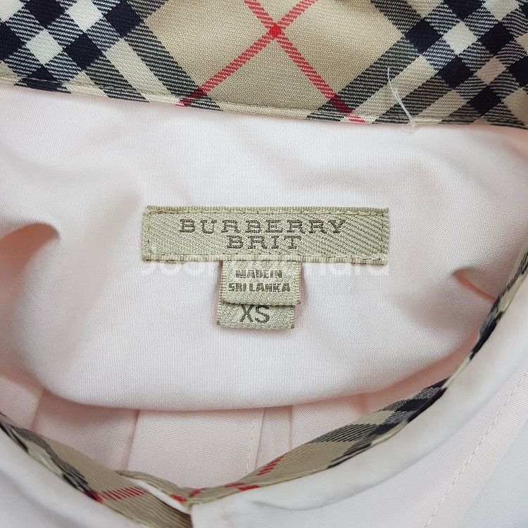 버버리 클래식 체크 셔츠 xs사이즈--5