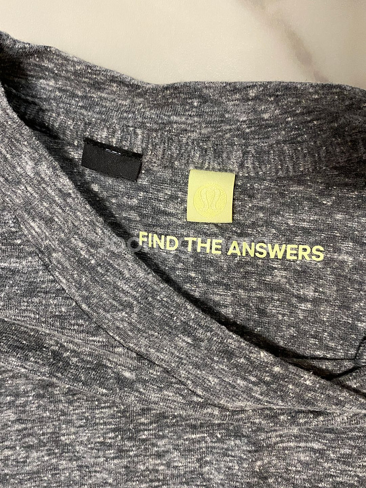 룰루레몬 LAB 릴랙스드 크롭 크루넥 티셔츠 0사이즈--3