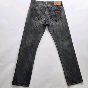 리바이스 501 청바지 흑청 사이즈33 R2309