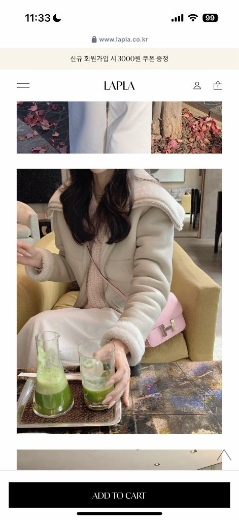 라플라 뉴 모모니트 핑크 택달린 새상품--8