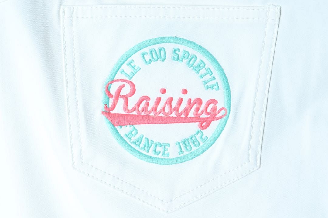 W(L) 르꼬끄 슬랙스 경량 바지 골프 화이트--5