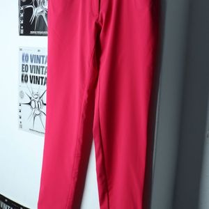 W(M-L) 아디다스 슬랙스 경량 바지 핑크 폴리
