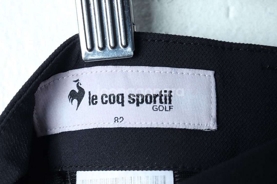 (L-XL) 르꼬끄 슬랙스 경량 바지 골프 블랙--5