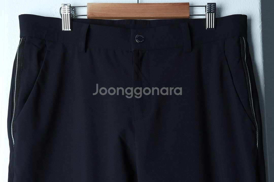 (L-XL) 르꼬끄 슬랙스 경량 바지 골프 블랙--2