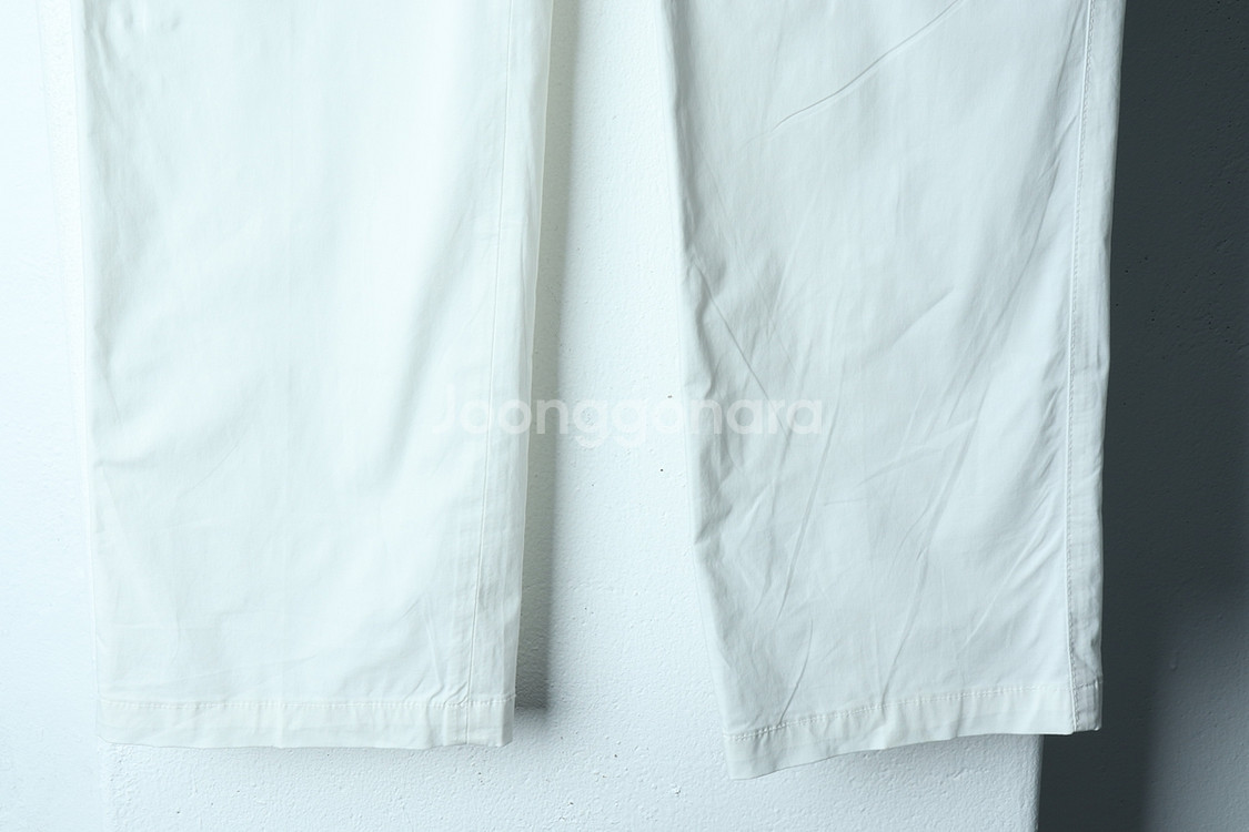 (L-XL) 헤지스 면바지 팬츠 골프 화이트--3