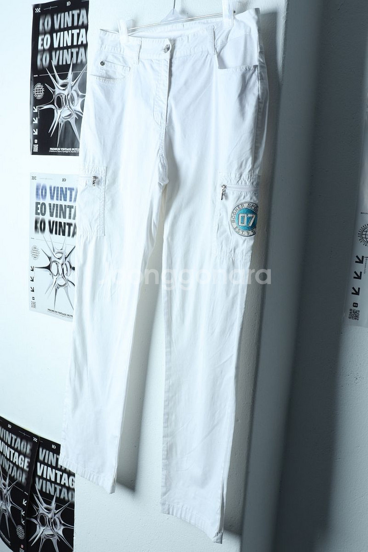 W(XL) 보그너 면바지 팬츠 골프 화이트 카고--0