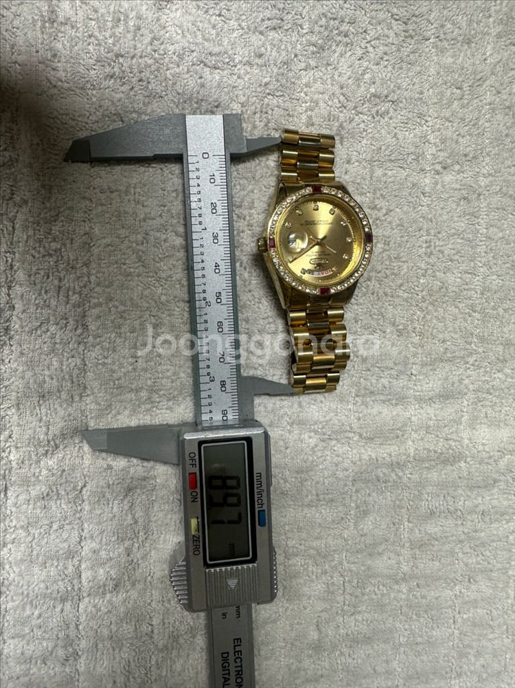 루치아노 G800702M 금장 데이데이트 빈티지시계판매--9