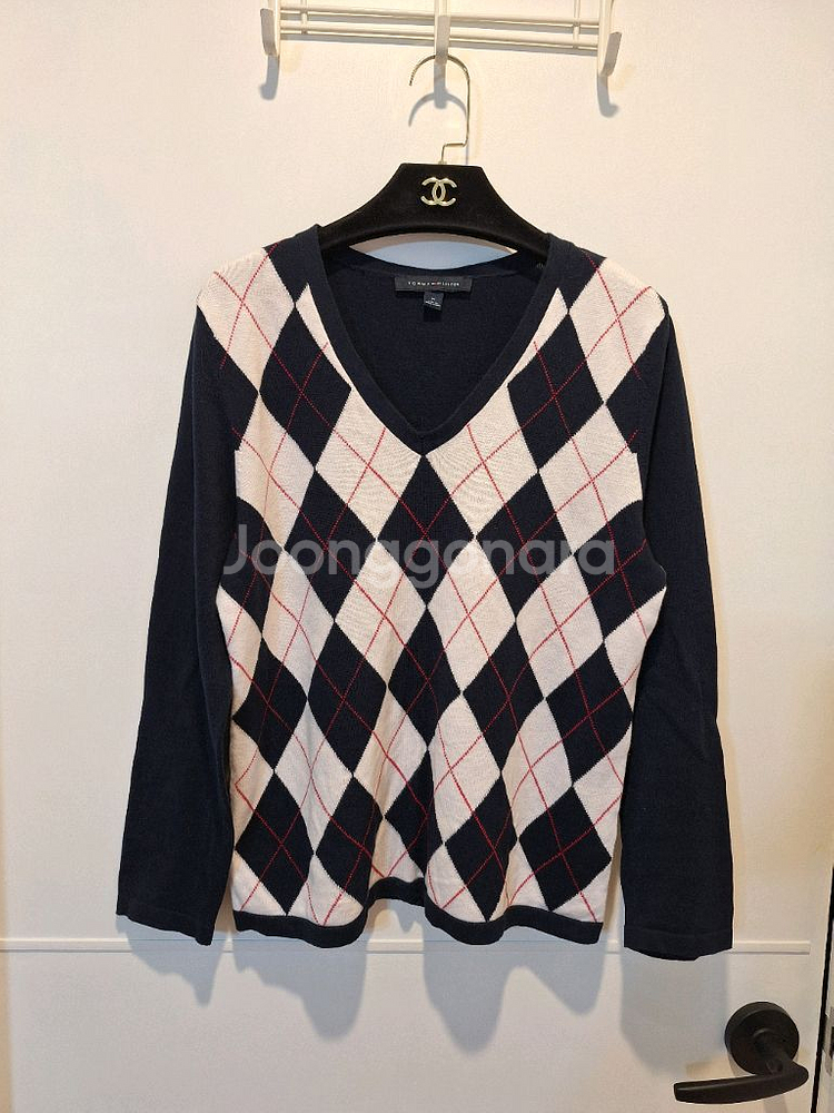 타미힐피거 여성 니트 티셔츠--0