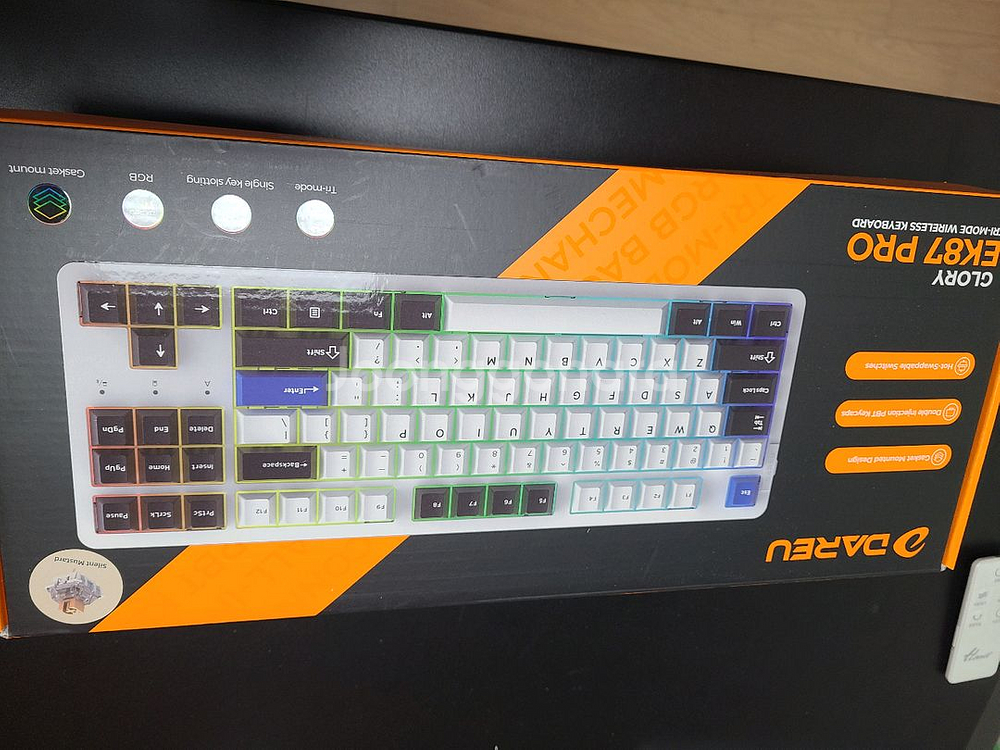 다얼유 ek87pro 무선 기계식 키보드 판매합니다--0