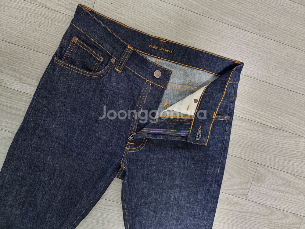 (30)누디진 남성 린딘 드라이트월 슬림 데님팬츠--1