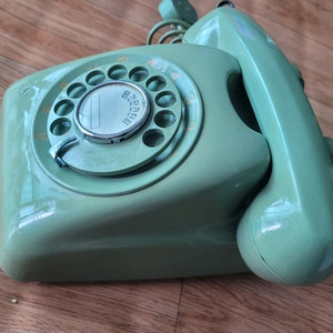 녹두색다이알전화기