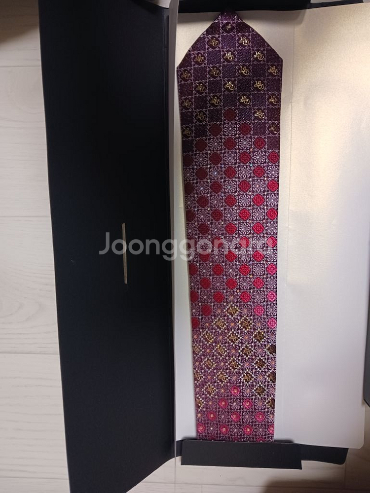 크리스찬라크르와 실크 넥타이(새제품)--1