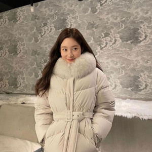 온앤온 벨티드 구스다운 베이지, 1사이즈