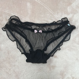 블랙 시스루 팬티