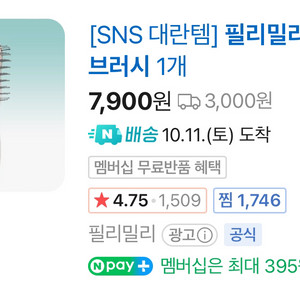 [미개봉] 필리밀리 뿌리볼륨 브러쉬