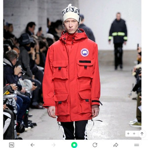 2xl 준야 캐나다구스 롱바람막이