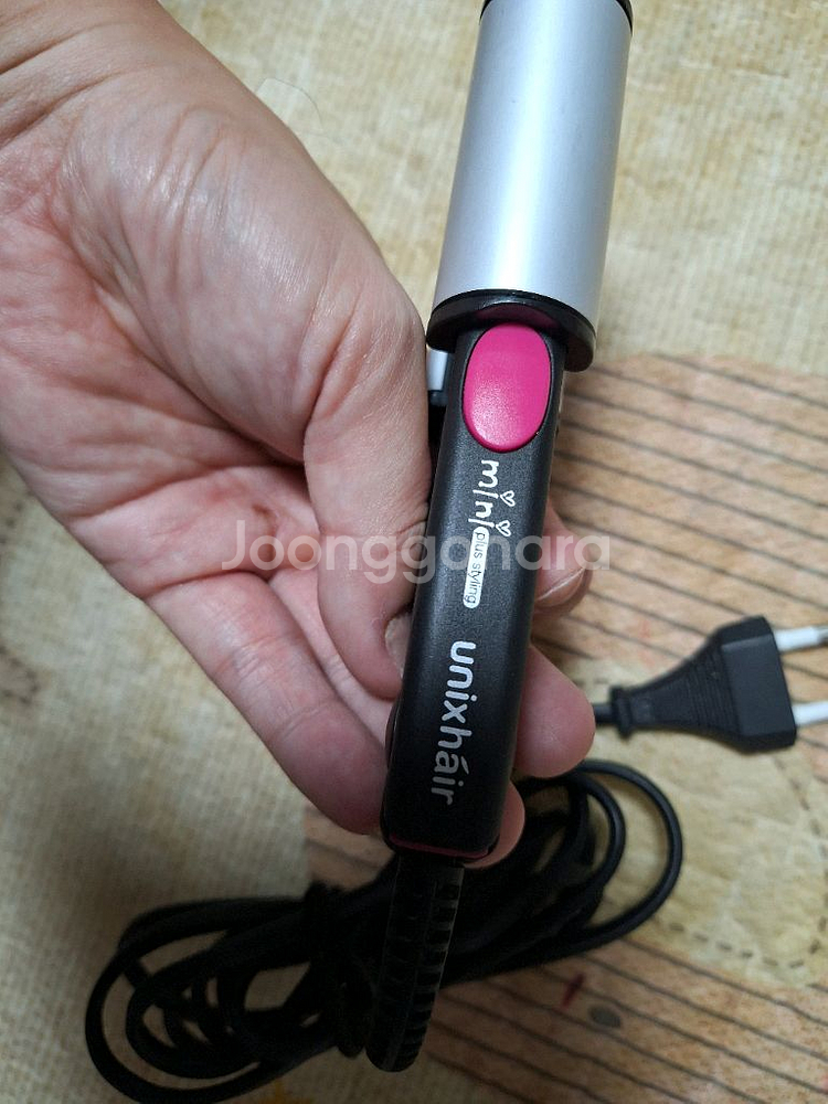 유닉스 미니 컬 앤 스트레이트너헤어 고데기세라믹 코팅발--0