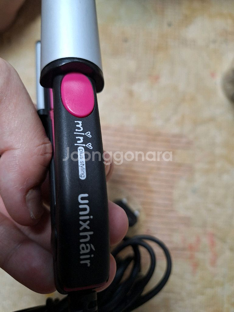 유닉스 미니 컬 앤 스트레이트너헤어 고데기세라믹 코팅발--1