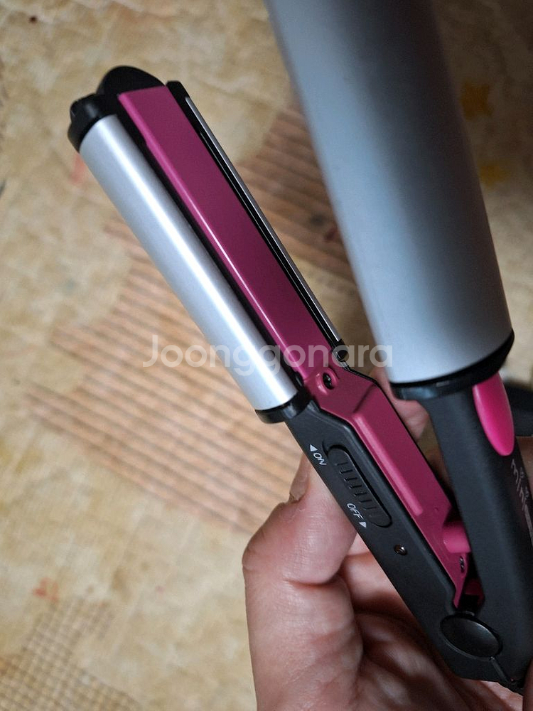 유닉스 미니 컬 앤 스트레이트너헤어 고데기세라믹 코팅발--5