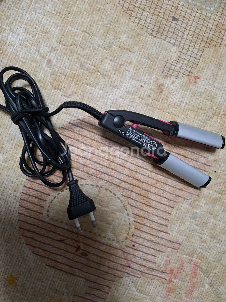 유닉스 미니 컬 앤 스트레이트너헤어 고데기세라믹 코팅발--7