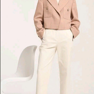 한섬 마인[새옷셋업]울블렌드히든버튼재킷&팬츠