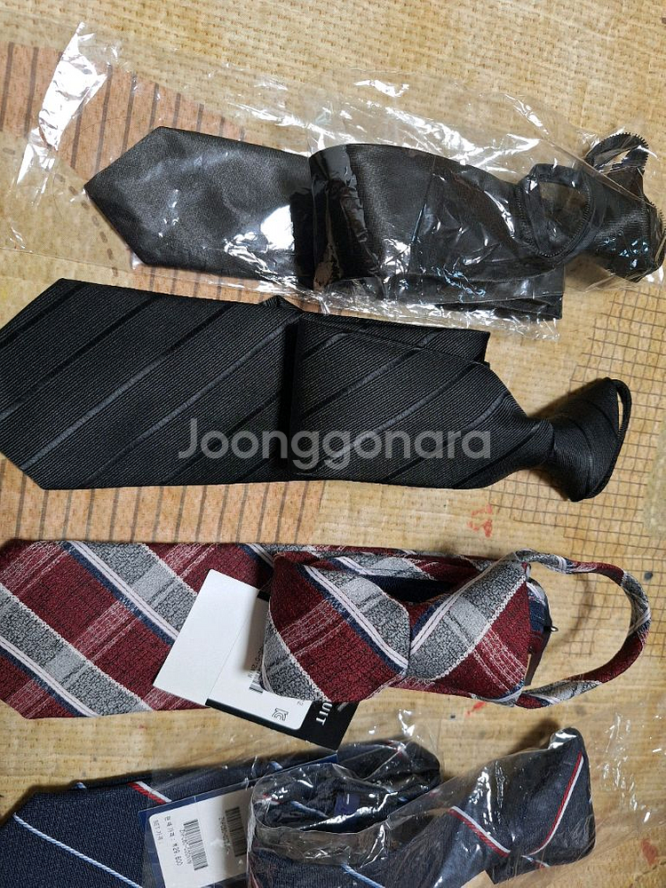 새 넥타이.쟈크 자동식자동넥타이4개일반넥타이1개1개당(--3