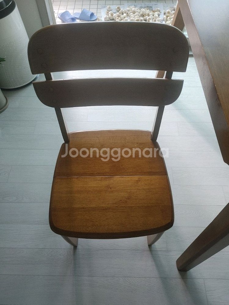 데코라인원목 식탁 & 원목의자4개 세트--4