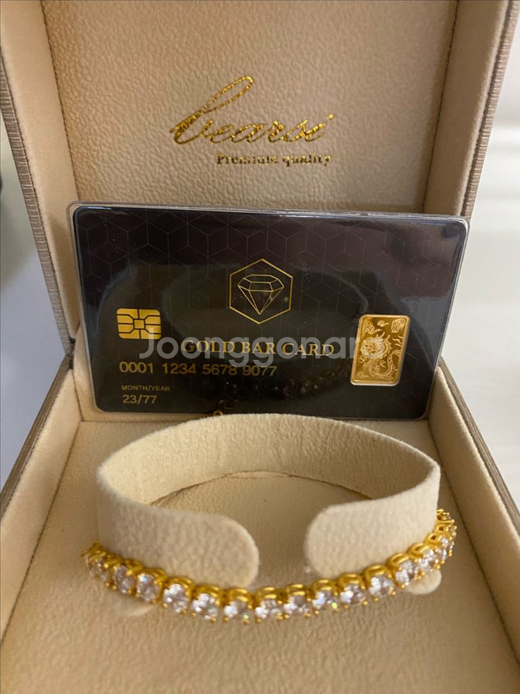 24K 테니스 팔찌 17g(지르코니아 장식) +1g골드--0