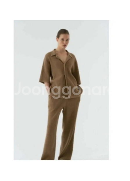 르17 르917 르셉템버 니트 + 와이드 니트 팬츠 셋--0