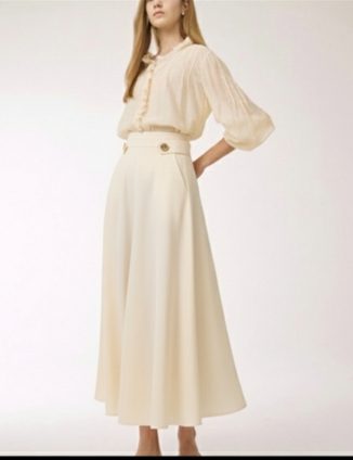 마인 mine 한섬 언밸런스 롱 스커트 55 사이즈 정--0