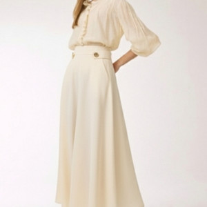 마인 mine 한섬 언밸런스 롱 스커트 55 사이즈 정