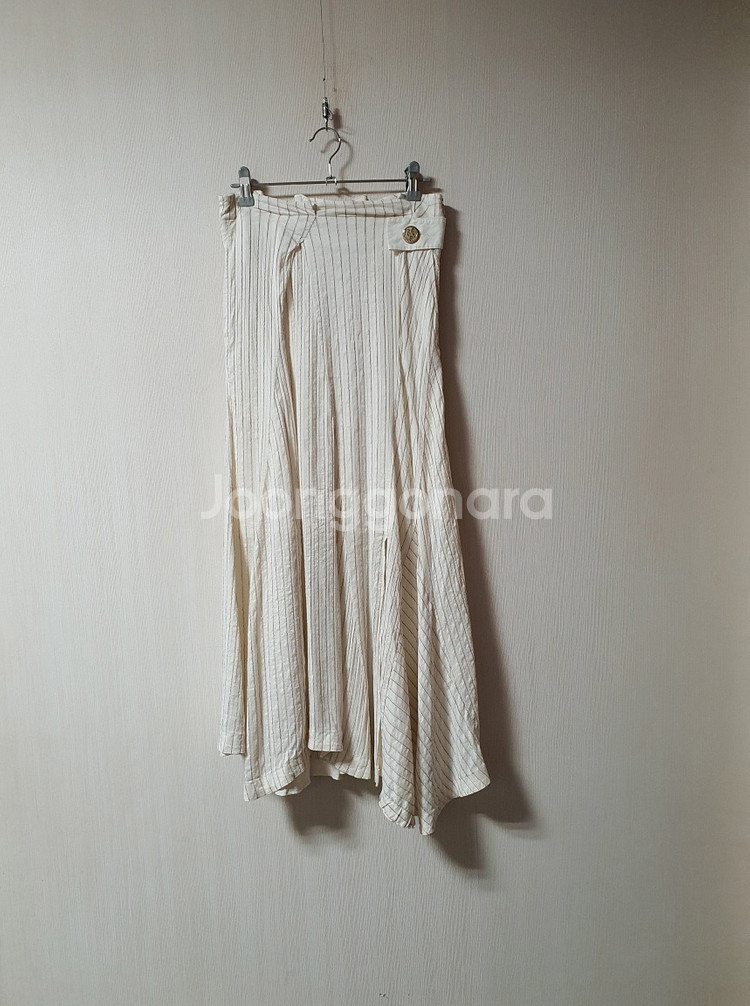 마인 mine 한섬 언밸런스 롱 스커트 55 사이즈 정--1