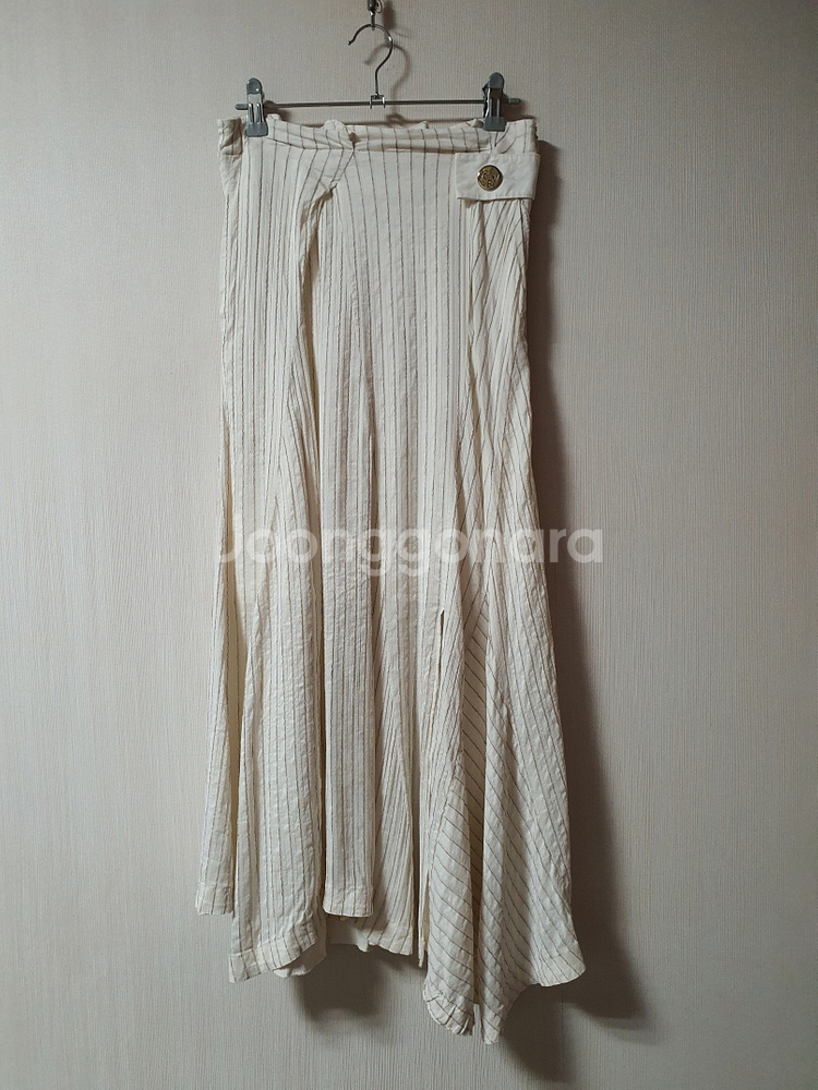 마인 mine 한섬 언밸런스 롱 스커트 55 사이즈 정--2