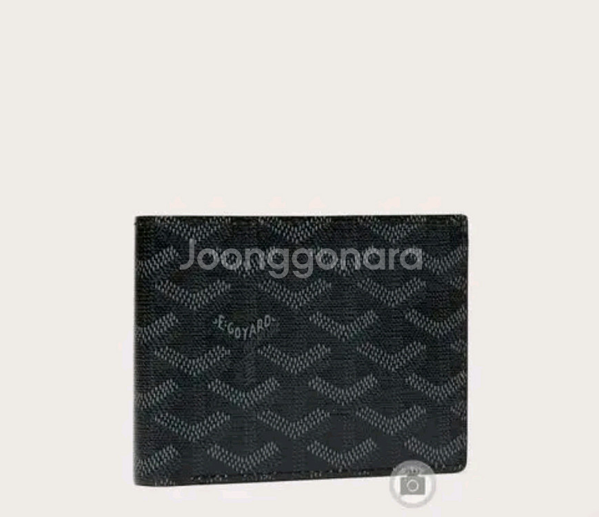 고야드 반지갑 남성용 빅투와르 제트블랙--0