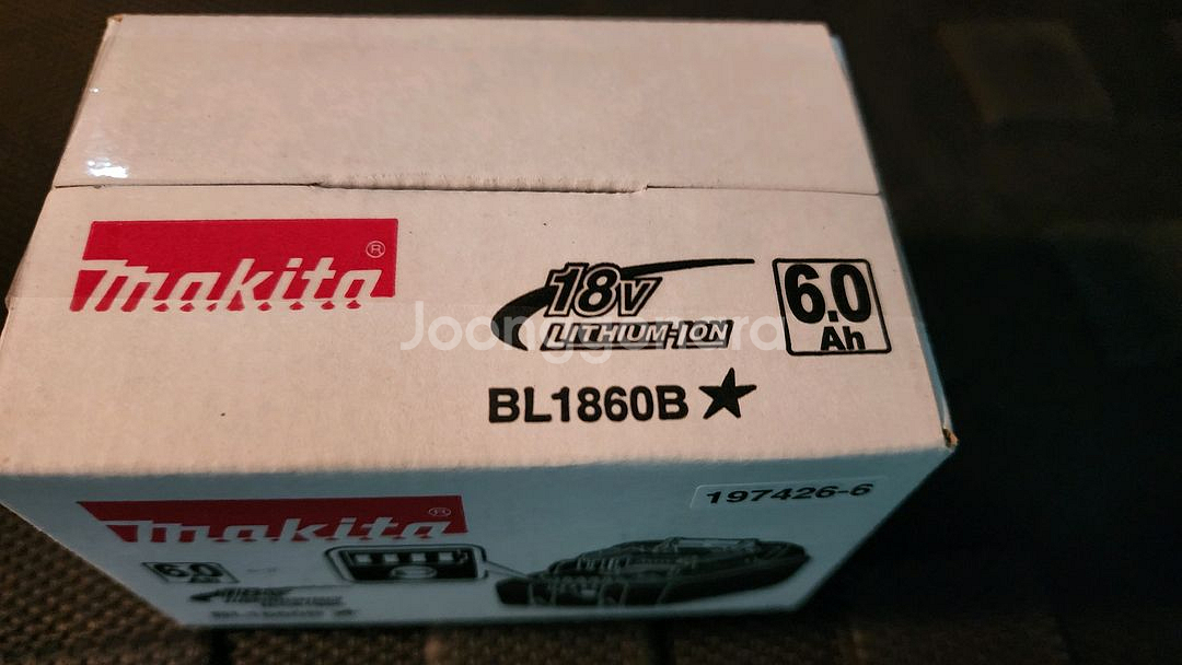 마끼다18V6.0Ah정품배터리BL1860B새상품--1