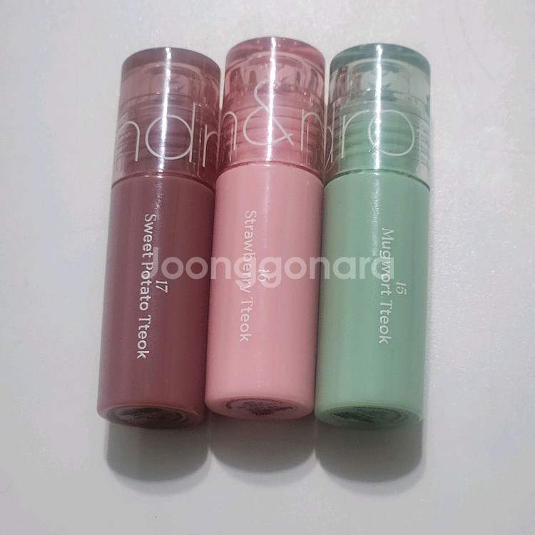 롬앤 글로스 미니 쑥송편, 딸기설기, 고구마떡--0