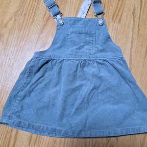 자라 베이비 골덴 멜빵 원피스