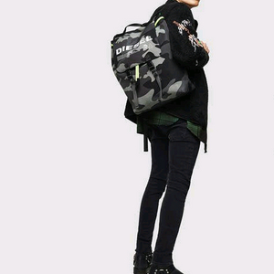 DIESEL 디젤 VOLPAGO 패턴 로고 백팩 D