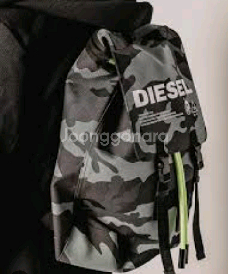 DIESEL 디젤 VOLPAGO 패턴 로고 백팩 D--2