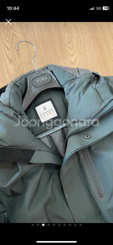 랑방 구스 다운 롱 패딩 자켓--2