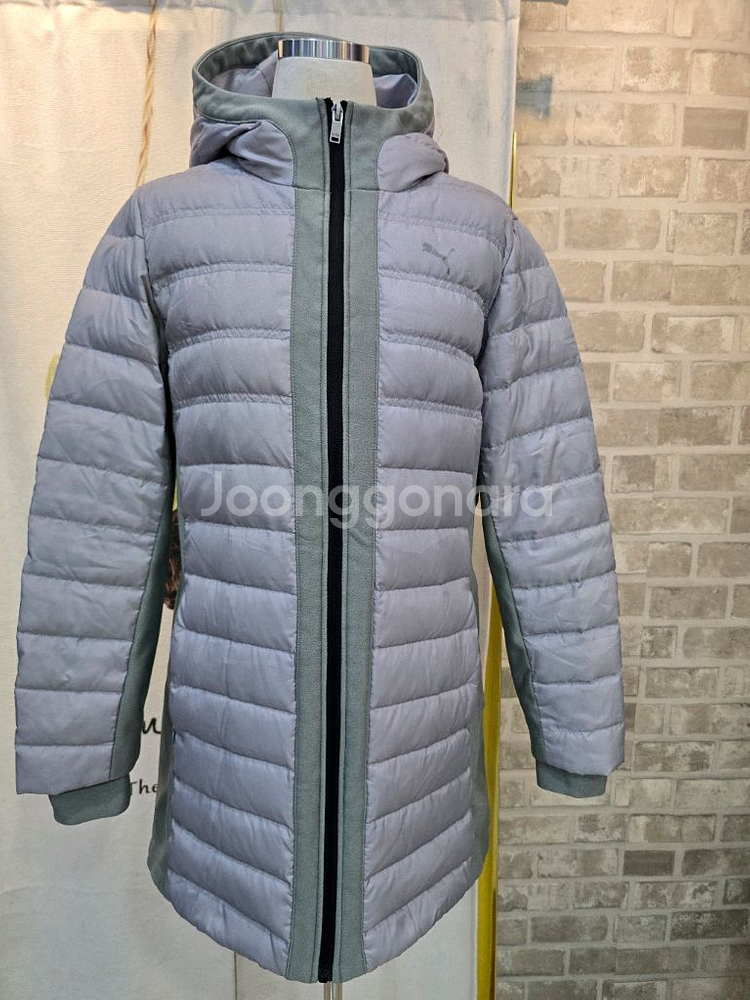 푸마 연그레이 오리털 경량패딩95--0