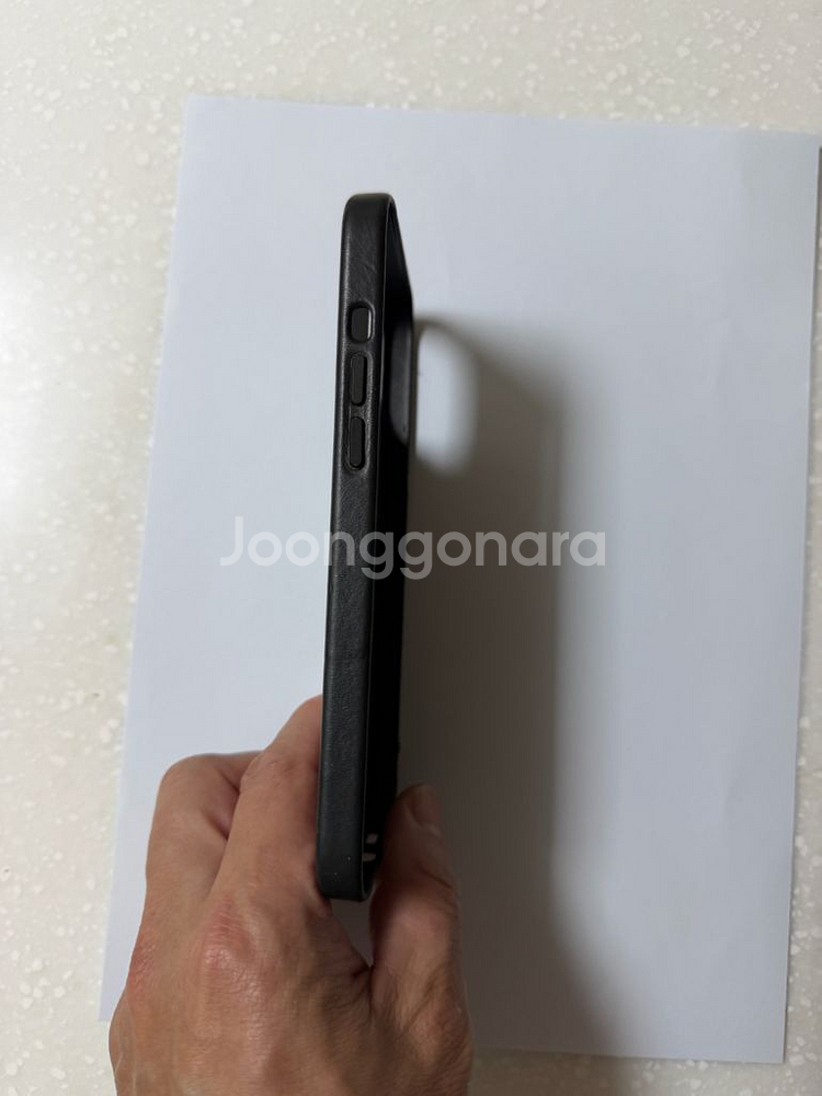 애플 정품 아이폰12프로맥스 맥세이프 가죽케이스--3