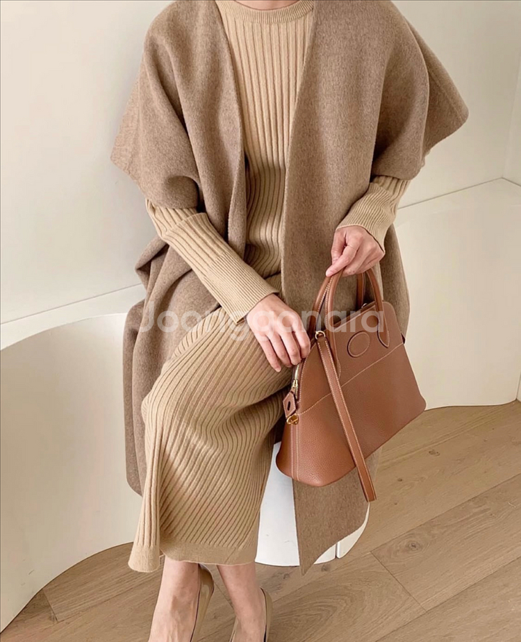 블룸 핸드메이드코트 숄코트 핸드메이드베스트--2
