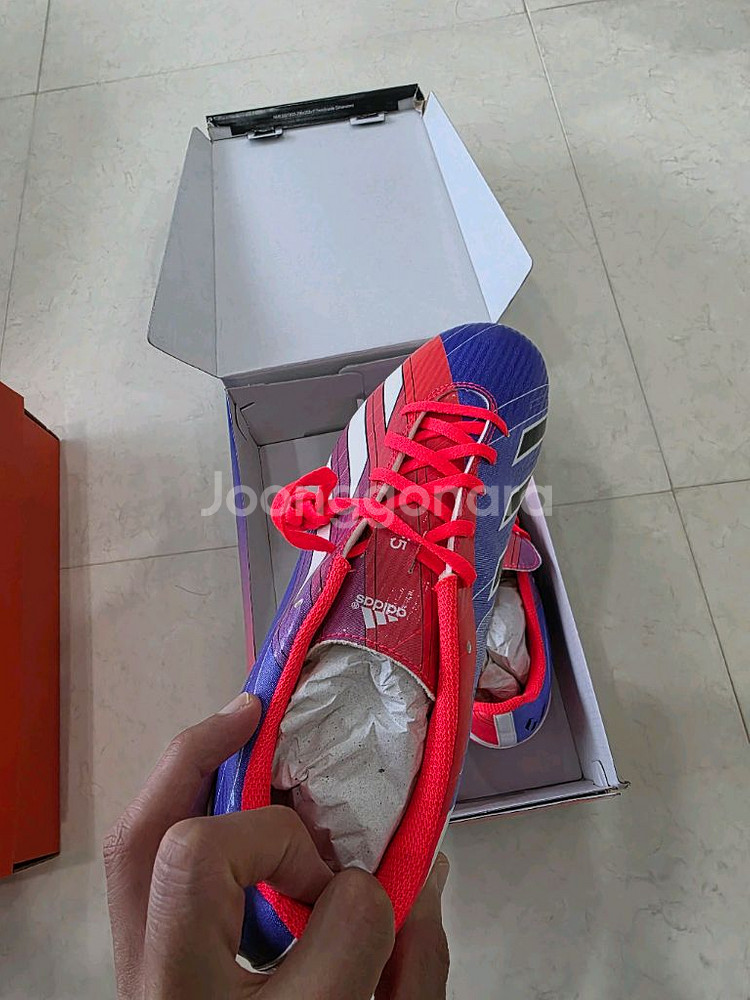 아디다스 메시 F5 TRX HG 축구화 260mm--5