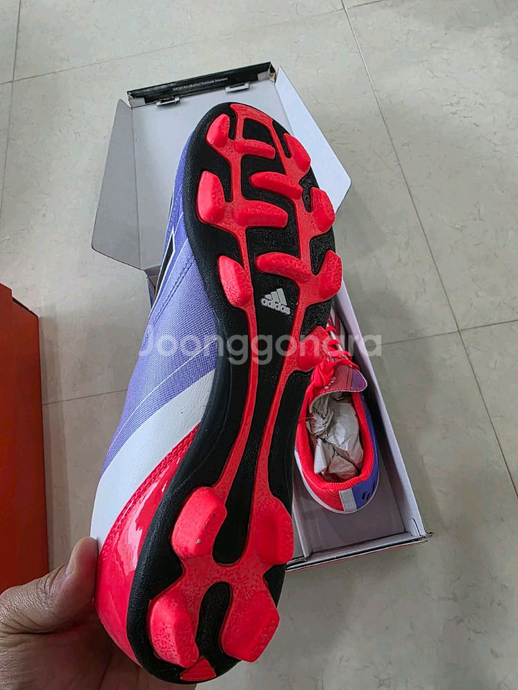 아디다스 메시 F5 TRX HG 축구화 260mm--4