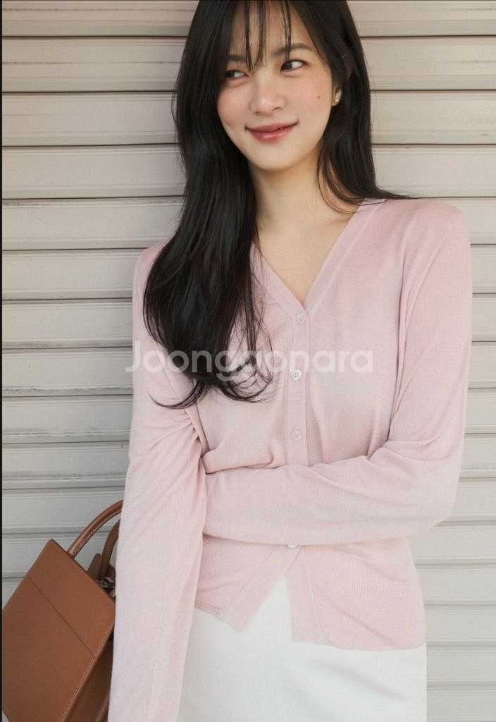 메비 로지 가디건 썸머 아이보리, 로즈페탈--0