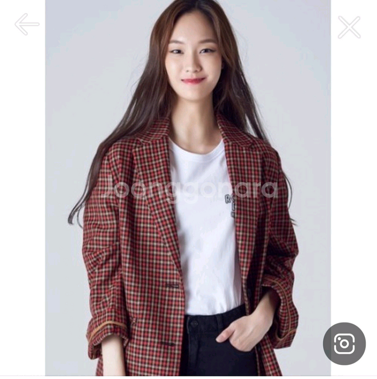 에잇세컨즈 체크 테일러 쟈켓--0